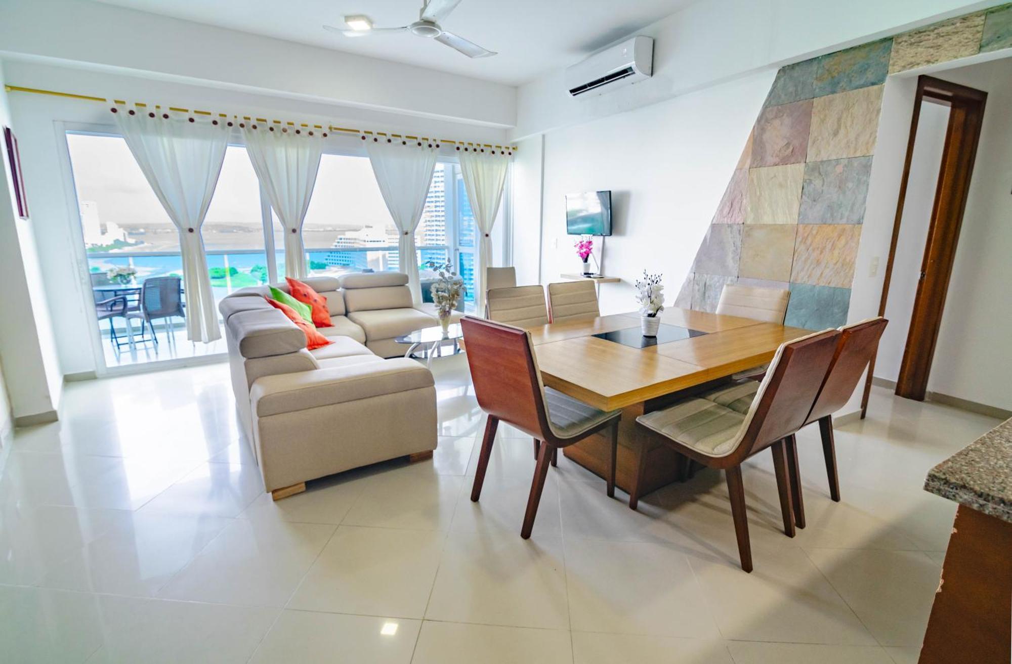 Apartamento Unik Cartagena Edificio Poseidon Bagian luar foto