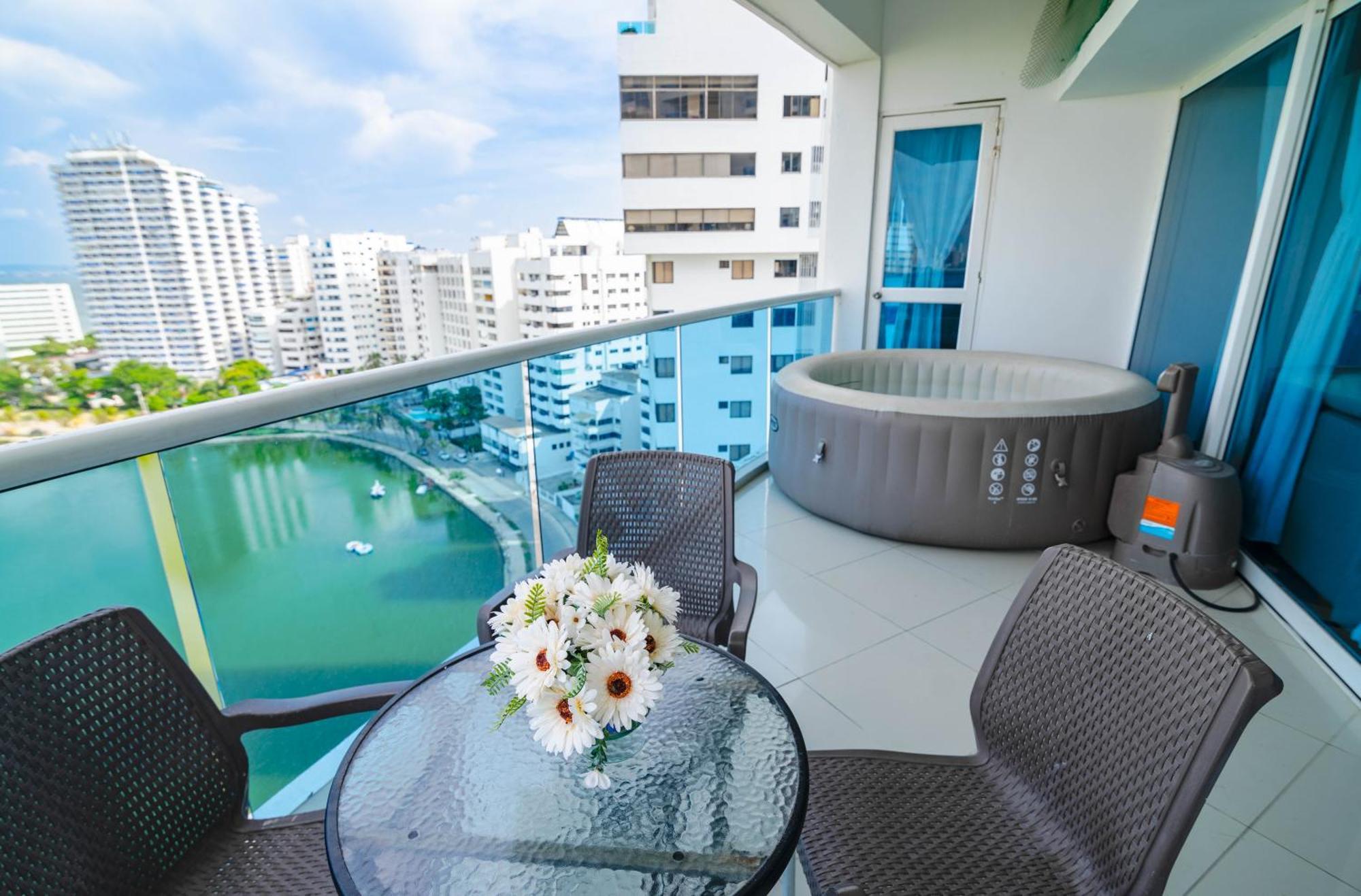 Apartamento Unik Cartagena Edificio Poseidon Bagian luar foto