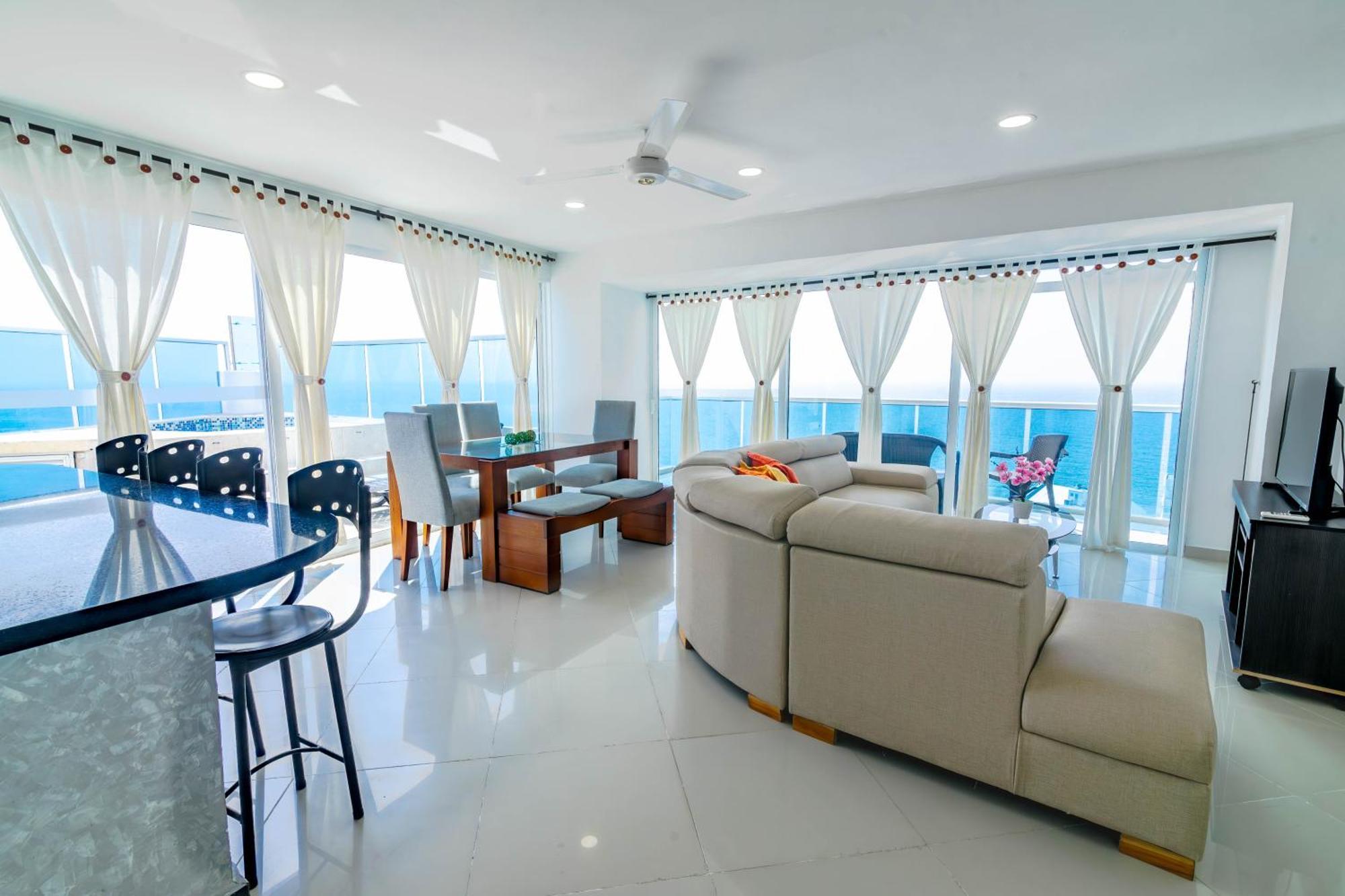 Apartamento Unik Cartagena Edificio Poseidon Bagian luar foto