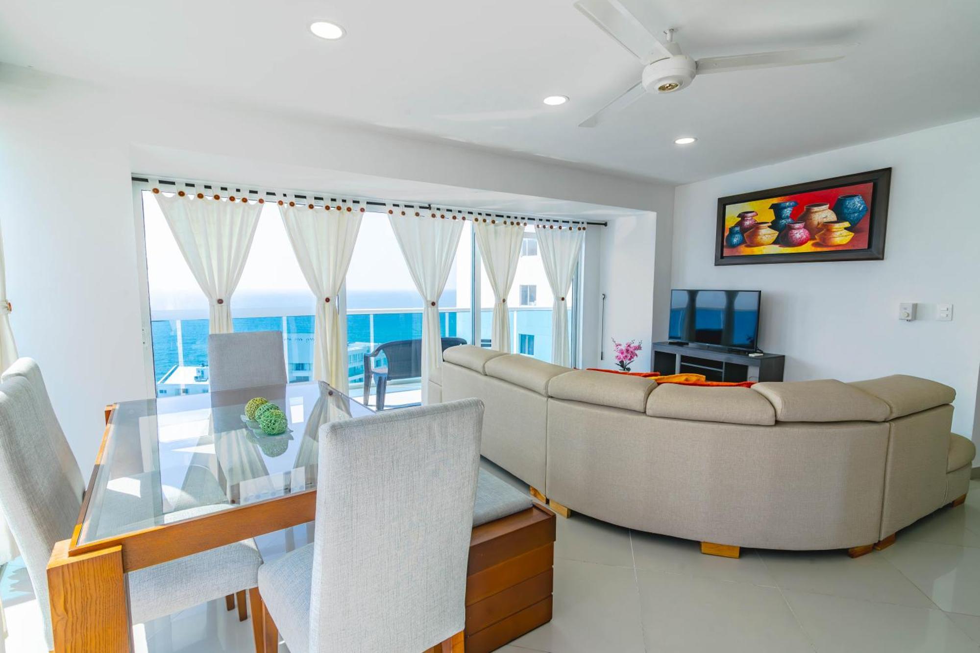 Apartamento Unik Cartagena Edificio Poseidon Bagian luar foto