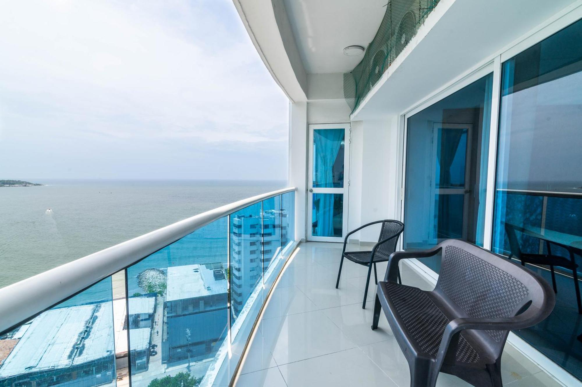 Apartamento Unik Cartagena Edificio Poseidon Bagian luar foto