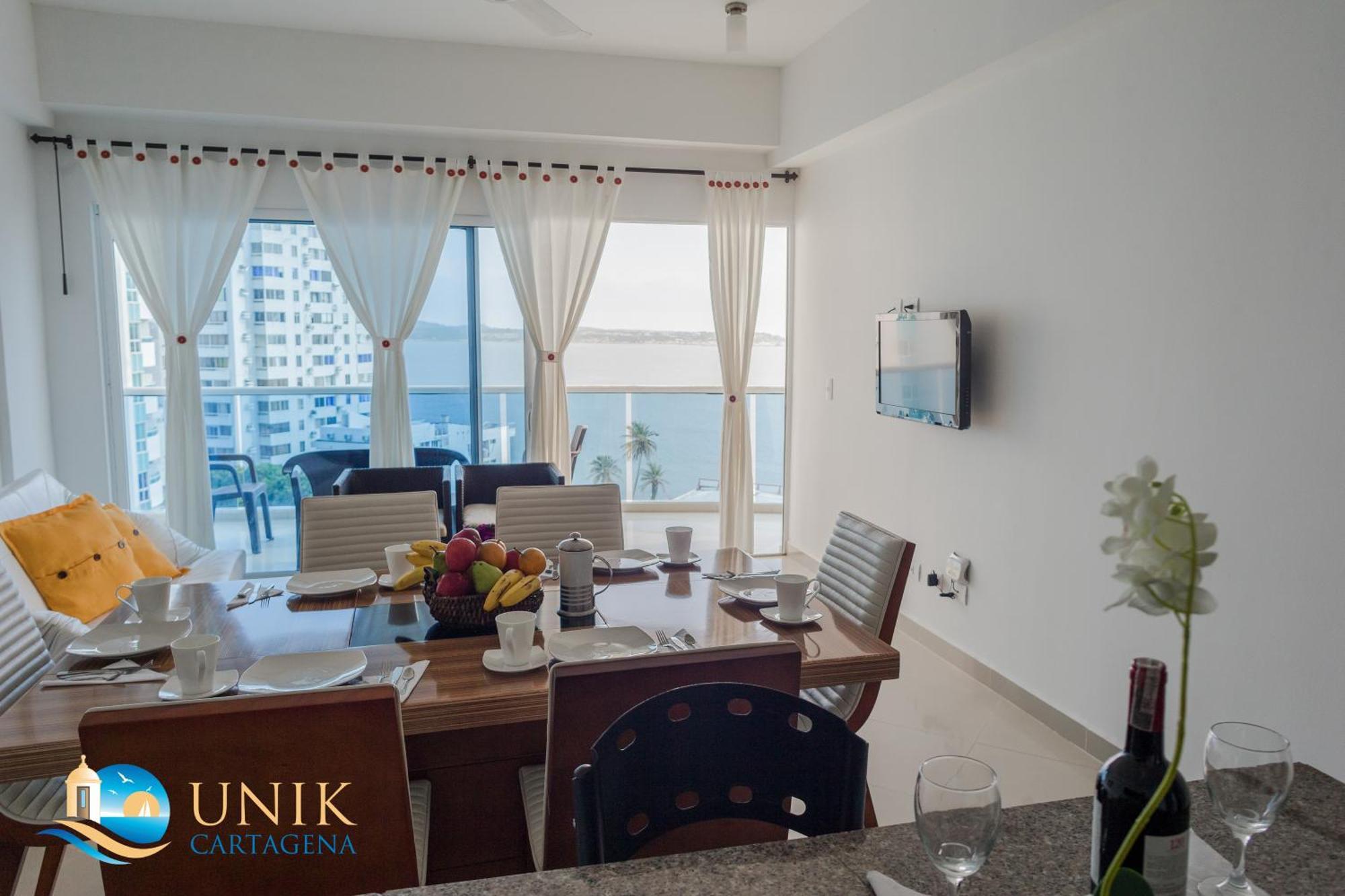 Apartamento Unik Cartagena Edificio Poseidon Bagian luar foto