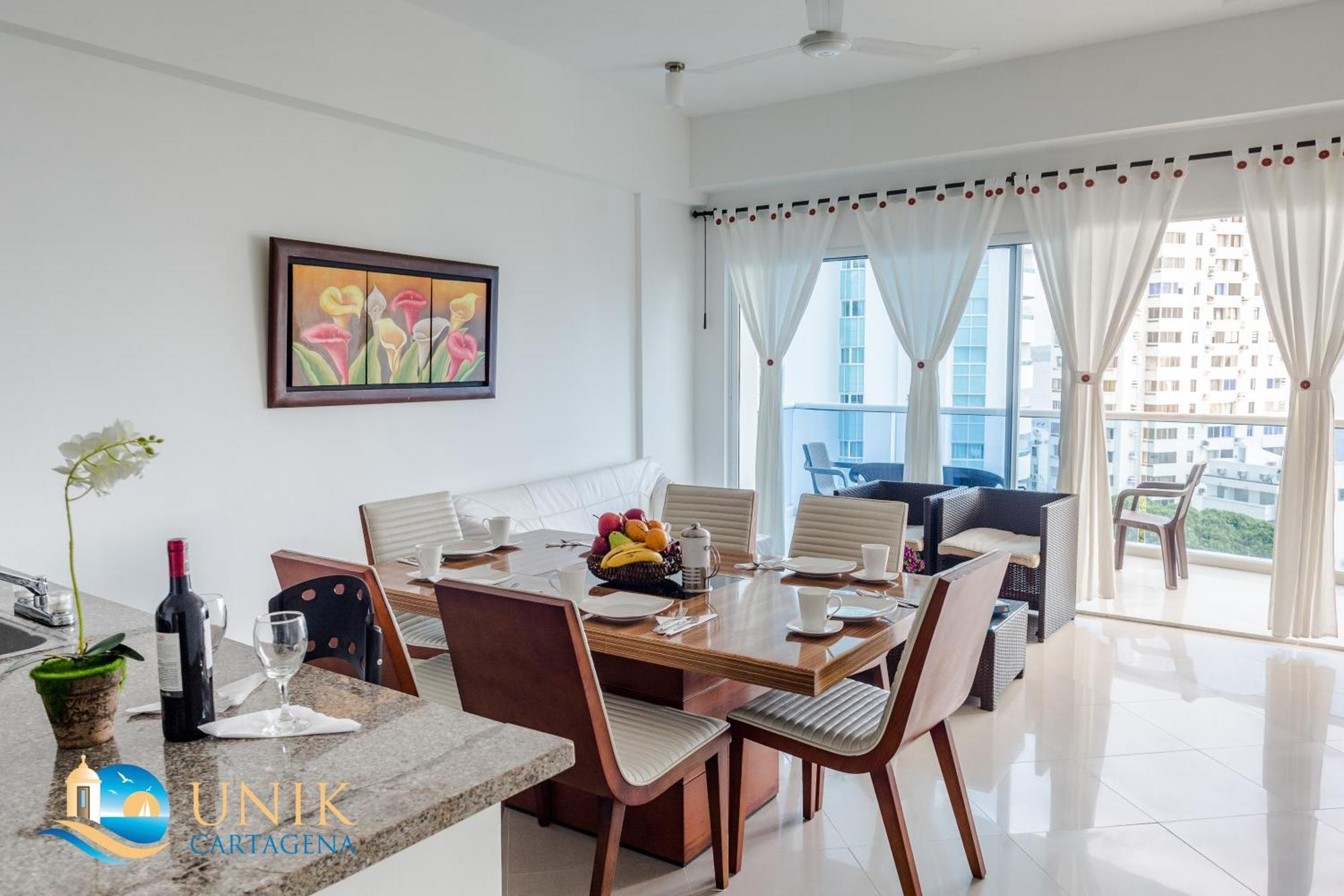 Apartamento Unik Cartagena Edificio Poseidon Bagian luar foto